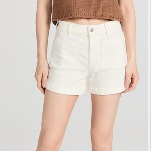 Madewell The High-Rise Sailor Short - White NWOT